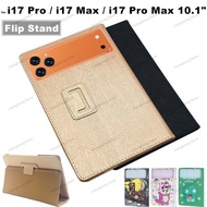 for i17 Pro / i17 Max / i17 Pro Max Android Tablet 5G 10.1 Inch Silk Pattern Cover Flip Foldable Sta