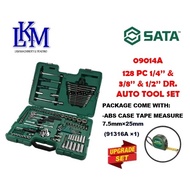 SATA 09014A 128pc 1/4'' & 3/8'' & 1/2'' DR.AUTO TOOL SET