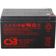 CSB GP12120 12V 12Ah Maintenance Free Rechargeable AGM Sealed Lead Acid SLA VRLA Battery