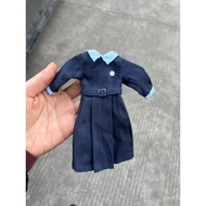 Popular6Black maid long dress set for dolls ob22 24 azone Lijia School Uniforms