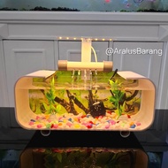 Aquarium Mini Full Set Dengan Pompa Dan Filter / Aquarium Akrilik / Aquarium Ikan Cupang / Aquarium 