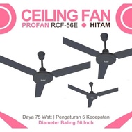 56 INCH HANGING CEILING FAN PROFAN RCF-56E 56 INCH CEILING FAN 56 INCH IRON PROPELLER HANGING FAN