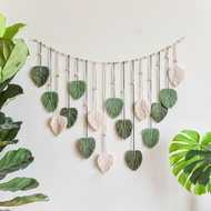 Boho Decor Hand-woven Leaf Tapestry Wall Hangings Bedroom Decoration Macrame Tapestries Childrens Ro
