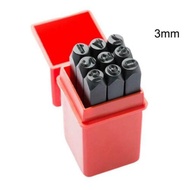 3mm 6mm Numbers Stamp Craft Set Letters Punch Steel Metal Leather Tool Case UK