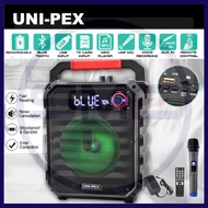 UNI-PEX WPA-281BR Wireless Portable Bluetooth Speaker Karaoke/USB/TF/AUX IN/Rechargeable/USB drive R