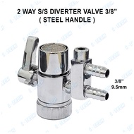 2 Way Diverter Valve 1/4" 3/8" (Without Nut) For Water Dispenser Water Filter Accessories