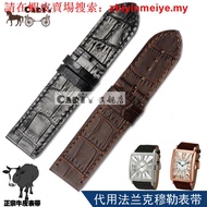 Ready Stock Fast Shipping carty Cowhide Strap Substitute FRANCK MULLER Frank MULLER Genuine Leather Watch Chain 22 24mm Male