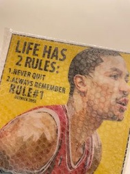 [現貨❤️‍🔥] Derrick Rose 戴歷路斯 /飆風玫瑰 /LIFE HAS 2 RULES: 1. NEVER QUIT 2.ALWAYS REMEMBER RULE #1|New York
