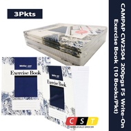 Campap CW2504 200pgs F5 Write-On Single Line Exercise Book (10 Books) x 3 Pkts