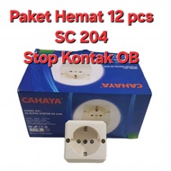 1 Box (12 Pcs) OB Cahaya SC 204 Socket Light Socket/