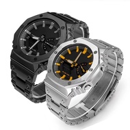 Modified Metal suit For Casio G-shock Ga-2100 Stainless Steel Watch Strap Metal Case Ga2100 Ga2110 G