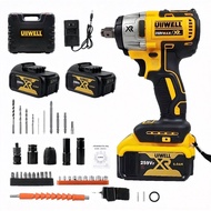 ประแจไฟฟ้าไร้สาย แบบ Brushless แรงบิดสูง 550Nm พร้อมแบตเตอรี่ 6Ah 2 ก้อน ใช้งานยาวนาน ชาร์จเร็ว งาน