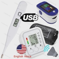 English Voice Digital Arm Blood Pressure Cuff Sensor Monitor BP Automatic Pressure Tonometer Tensiom