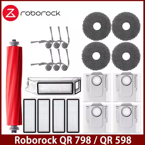 Roborock QR 798/Qrevo L / QV 35A / QR 598 Robot Vacuum Cleaner Accessories Main Brush Mop Cloth Hepa