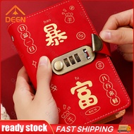 A6 Envelope Money Saving Challeng Large Capacity PU leather Waterproof Save Money book DN