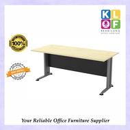KLOF Standard Office Table T Series With Tel Cap / Meja Pejabat Berkaki Besi / Meja Kaki Besi