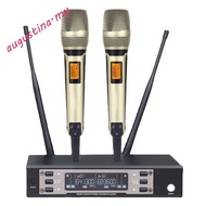 AUGUSTINA SKM9000 Microphone Kit, Recording Vocal UHF SKM9000 Professional Mic System, Stage Microphone Tunable Handheld Noise Reduction Dual Wireless Microphone System Singing