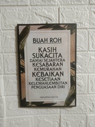 Hiasan dinding buah roh-gantungan dinding rohani-dekorasi rumah-hiasan  dinding rohani kristen kthol
