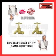 KEPALA PAIP TEMBAGA CITY 1/2"(15MM) H/D (BODY BESAR)