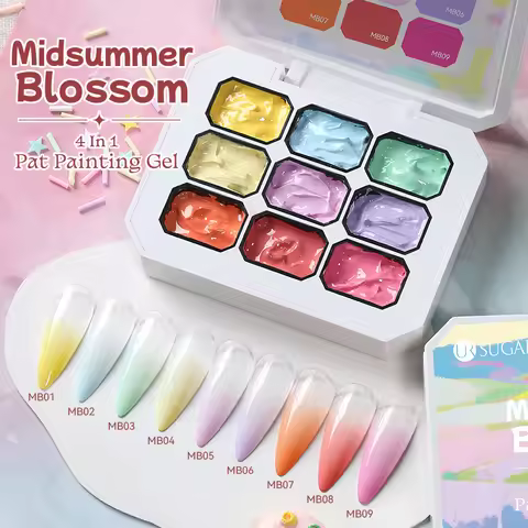 UR SUGAR 9 Colors 4 In 1 Pat Painting Gel Gradient Spring Summer Color Semi Permanent Soak Off UV&LE