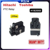 Heavy Duty Hitachi/Toshiba Refrigerator H18205E Fridge Freezer Compressor PTC Overload Starter Relay 3 Pins FIXIA
