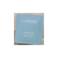 Laneige Water Bank Blue Hyaluronic Cream 水庫補濕微質酸補濕乳霜 1ml@ 總共15包