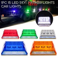 BLACKFUNNY 1PC 12 LED Side Marker Lights Car Lights Warning Tail Light Auto Trailer Truck Lamps Ambe