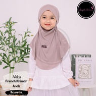 KATUN French Khimar - Aiska Children's hijab Airsm Uniqlo Cotton T-shirt 2 3 4 5 6 7 8 9 years old s