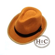 Houseofcuff Hat Fedora Hat Mustard Fedora Hat Leken