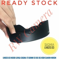 LH825-03 Hood Lens Sigma 17-50mm F2.8 EX DC HSM 17-50 mm Lens Canon Nikon Sigma Old Model