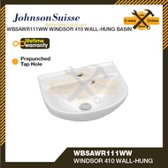 Johnson Suisse Wall Hung Basin Sink Windsor 410mm Bathroom Sink Bathroom Basin Toilet Sink Basin Sin