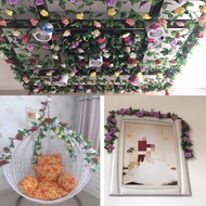 Two flower vines, super beautiful decorative long silk rose vines-PA001