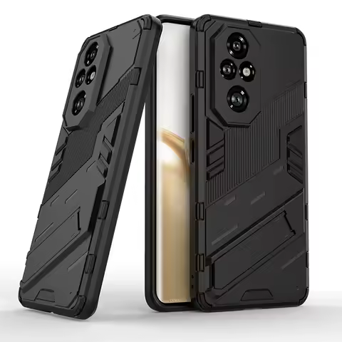For Honor 200 Pro Cover Case Honor 200 Pro Coque Funda Armor Shockproof Hard Stand PC Bracket Phone 