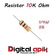 Resistor 10K Ohm 10 K 1/4W Metal Film 1/4 W watt - 10KOhm 5%