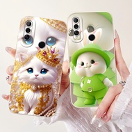 Shockproof Case For Huawei Y6P 2020 Cover MED-LX9N ART-L29 Cute Rabbit Cat Cartoon Casing For Huawei