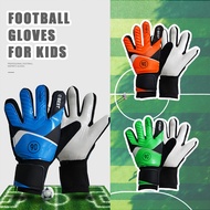3 สีฟุตบอลผู้รักษาประตูเด็กถุงมือยางป้องกันการชนประตูถุงมือ