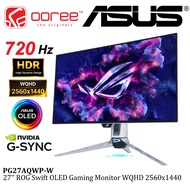 ASUS 27 Inch ROG Swift OLED PG27AQWP-W Tandem OLED WQHD 540Hz or HD 720Hz 0.02ms Dual-Mode Monitor H