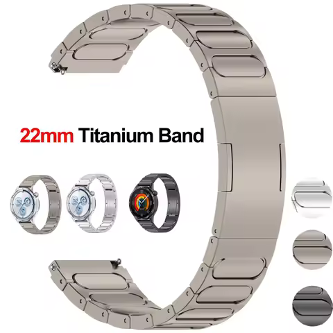 Titanium Strap for Huawei GT5 GT4 GT5 Pro 46mm Smart Watch 22mm Band for Huawei Watch 5/4 Pro Amazfi