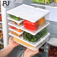 0.65L /1L /2L Transparent Fridge Storage Box Organizer Food Crisper Stackable Sealed Storage Box Fre