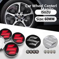 60mm ศูนย์ล้อรถ Rim Hub Cap ฝาครอบดุมล้อตกแต่ง Suzuki Ertiga XL7 Swift SX4 S-Cross Vitara Ciaz Dzire