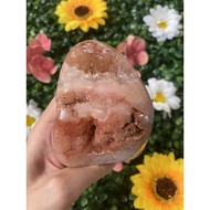 🔥 SG INSTOCKS 🔥 Pink Amethyst Brazil Geode Free Form Display Healing Natural Crystal