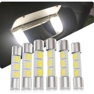 Lampu Cermin Vanity Sun Visor 28mm 6614F, Mentol LED Kereta 29mm 6000k Cahaya Putih 6612F 6641 Jenis