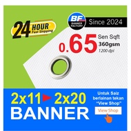 BANNER SIZE ( 2X11 > 2X20 )