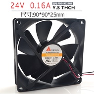 Original Wonsan Y.S. TECH FD249225HB 9025 24V 0.16A 9CM Inverter Fan