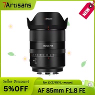 7artisans 85mm F1.8 Auto Focus STM Full Frame Large Aperture Prime Lens for Sony E-Mount Cameras A7R