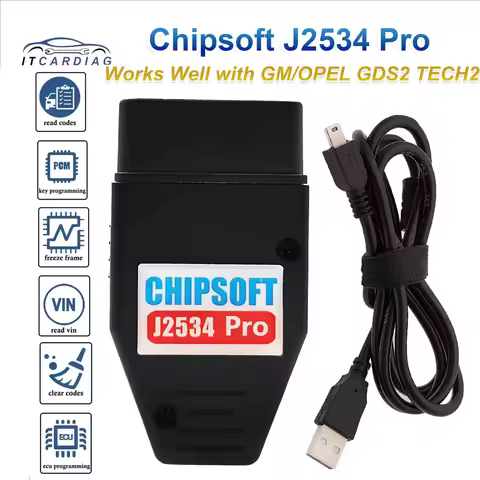 Chipsoft J2534 Pro J2534 Work with GM/OPEL GDS2 Scanner V2023.2.1 Tech2WIN 16.02.24 ECU Chip Tunting