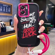 Case For OPPO A57 2022 A77 2022 A57s A57e A77s New Lucky Phone Shockproof Silicone Strap
