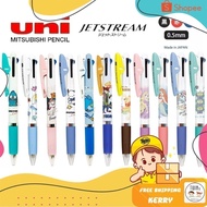 UNI Ballpoint Pen Jetstream 3 in 1 Disney Sanrio Pattern Head Size 0.5 MM Limited Edition Genuine License