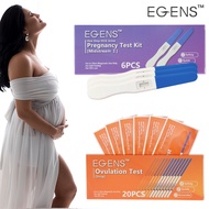 EGENS 6 HCG Pen+20 LH Strip with Free Urine Cup Pregnancy / Ovulation Test Kit