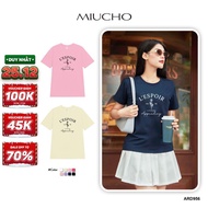 Women's T-shirt with basic medium form, easy to coordinate with regular outfits ARD956 Miucho Chic i
